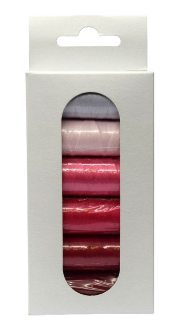 Kit de bobines Fil à coudre dégradé Rouge-Rose
